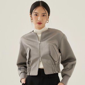 Rhoda Elastic Satin Jacket